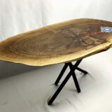 "Queen of Persia": Live Edge Walnut with Persian Tile - Image 10